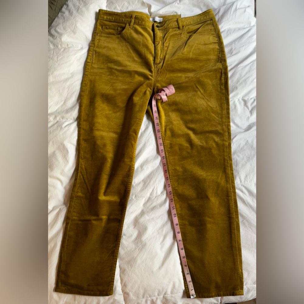 Women’s LOFT velvet “jeans”. NWT plus size 18/34. High rise and slightly skinny.